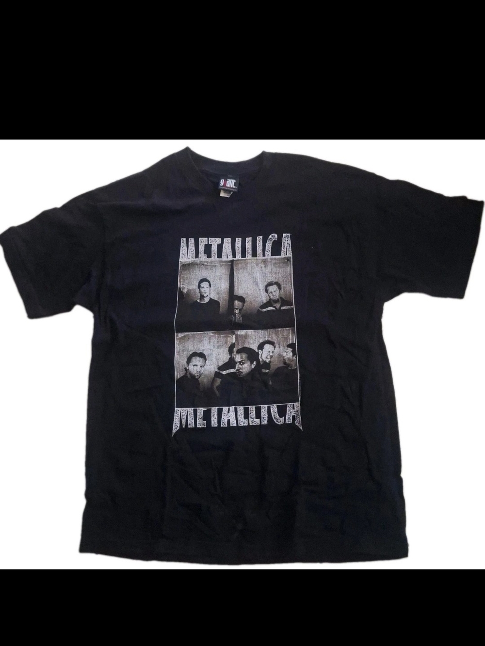 Vintage Metallica Shirt 1999 2000 Tour Giant Tag Black Band Tee Portrait XL